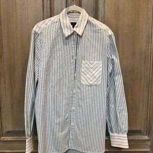 Striped Rag & Bone Long-Sleeve Cotton Button-down Shirt Size Small